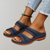 WW - Orthopädische Sandalen für Damen | Sandalen damen bequem | Sommer Sandalen Damen in Dunkelblau
