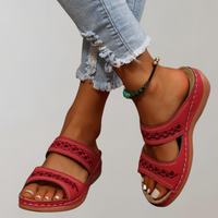 Valentina - Orthopädische Sandalen für Damen | Sandalen damen bequem | Sommer Sandalen Damen in Rot