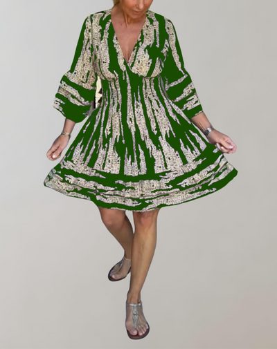 Angelica - Bedrucktes Minikleid für Damen | Schickes buntes Cocktail Kleid