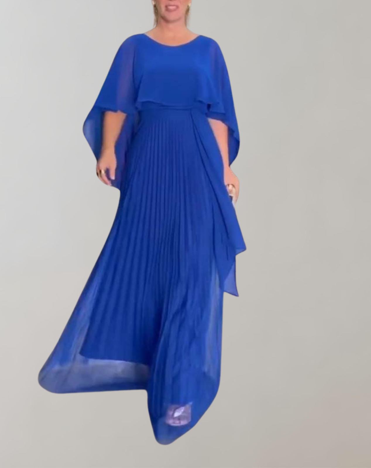 Sophia - Kräftiges rosa Maxikleid | Abendkleid aus Chiffon für Damen | fließendes elegantes Kleid