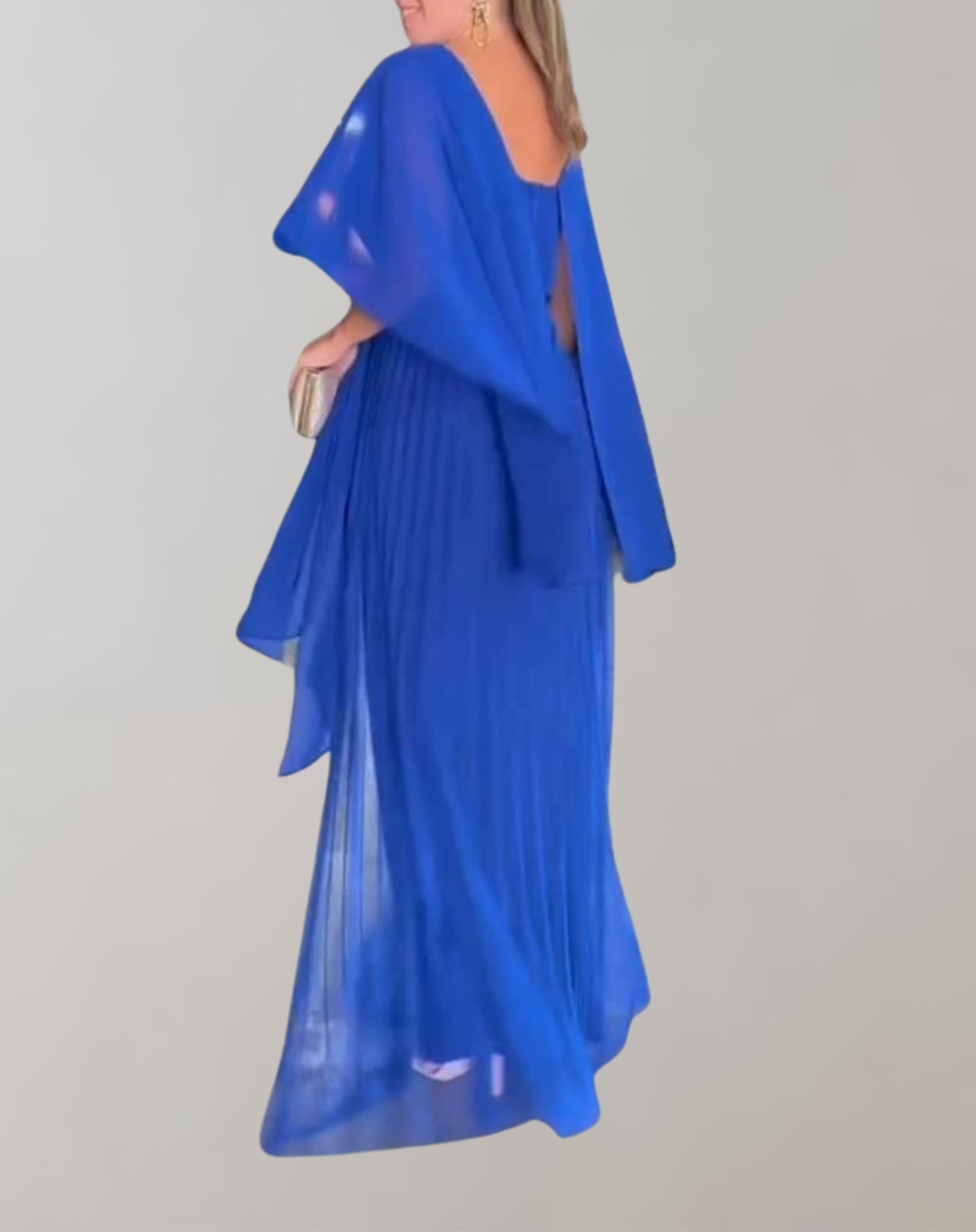 Sophia - Kräftiges rosa Maxikleid | Abendkleid aus Chiffon für Damen | fließendes elegantes Kleid