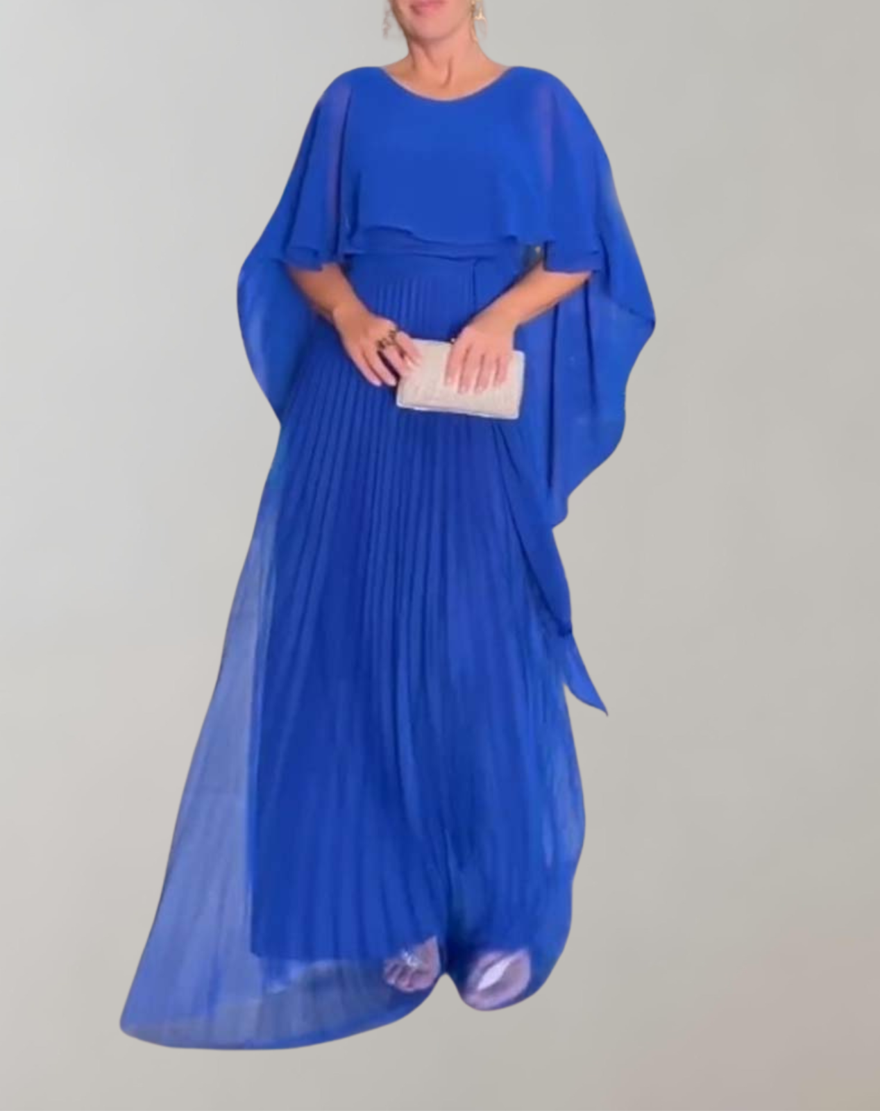 Sophia - Kräftiges rosa Maxikleid | Abendkleid aus Chiffon für Damen | fließendes elegantes Kleid