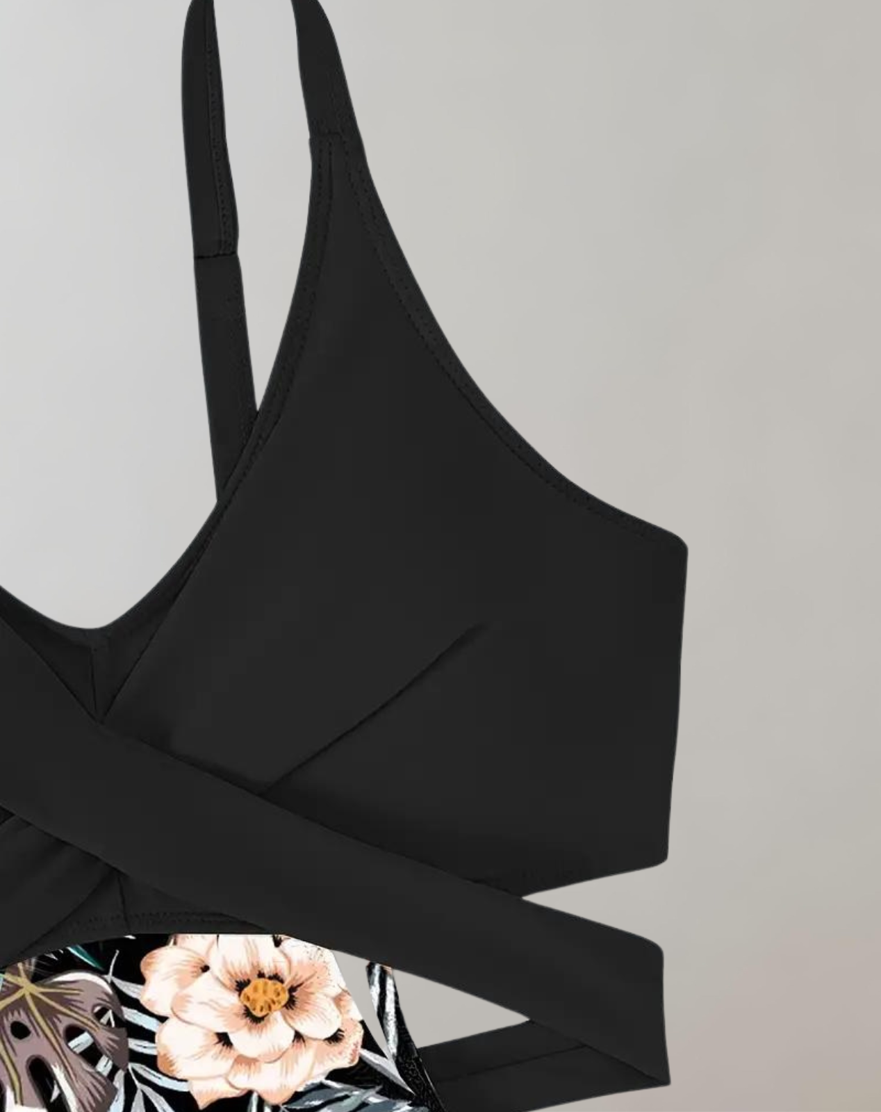 Palmer - Einteiliger Badeanzug mit Cut-Outs | Badeanzug mit lebendigem Blumendruck und tropischen Motiven