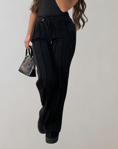 Lulu | Gestreifte, lässige Jogginghose | Sportliche, gestreifte Lounge-Jogginghose