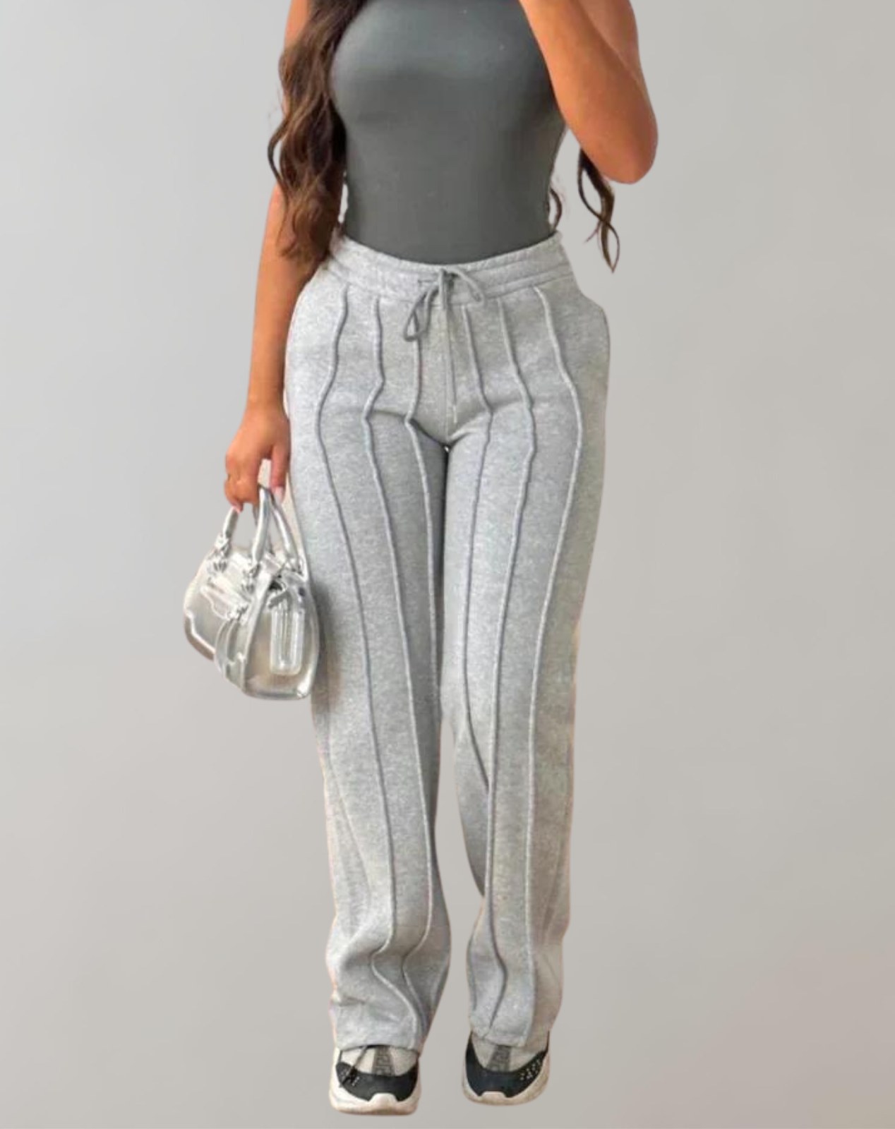 Lulu | Gestreifte, lässige Jogginghose | Sportliche, gestreifte Lounge-Jogginghose