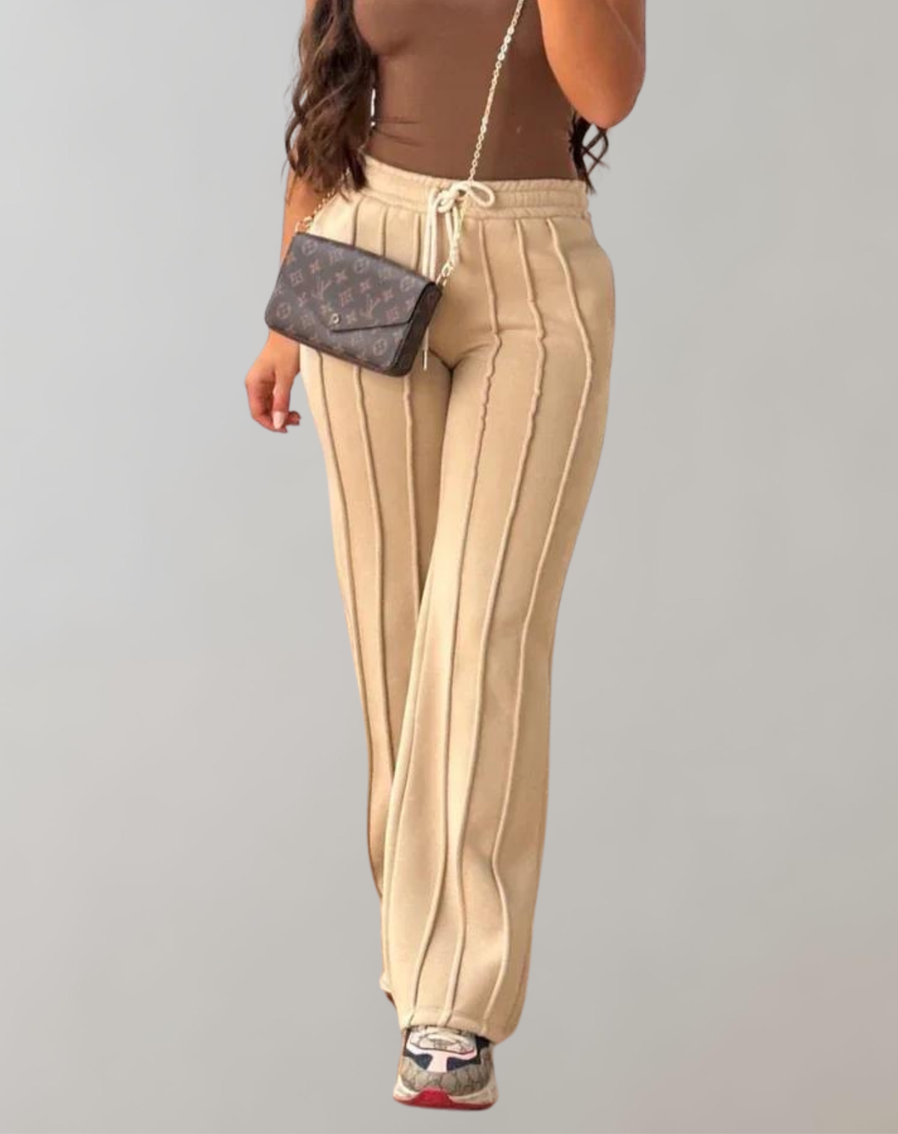 Lulu | Gestreifte, lässige Jogginghose | Sportliche, gestreifte Lounge-Jogginghose