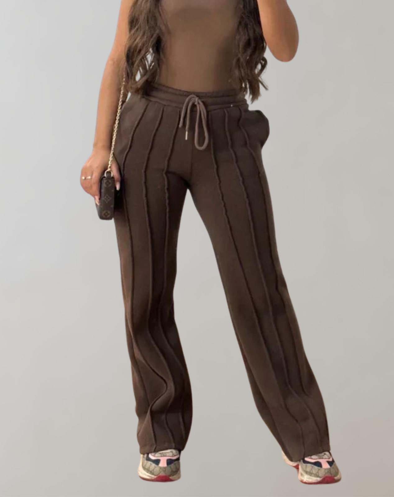 Lulu | Gestreifte, lässige Jogginghose | Sportliche, gestreifte Lounge-Jogginghose