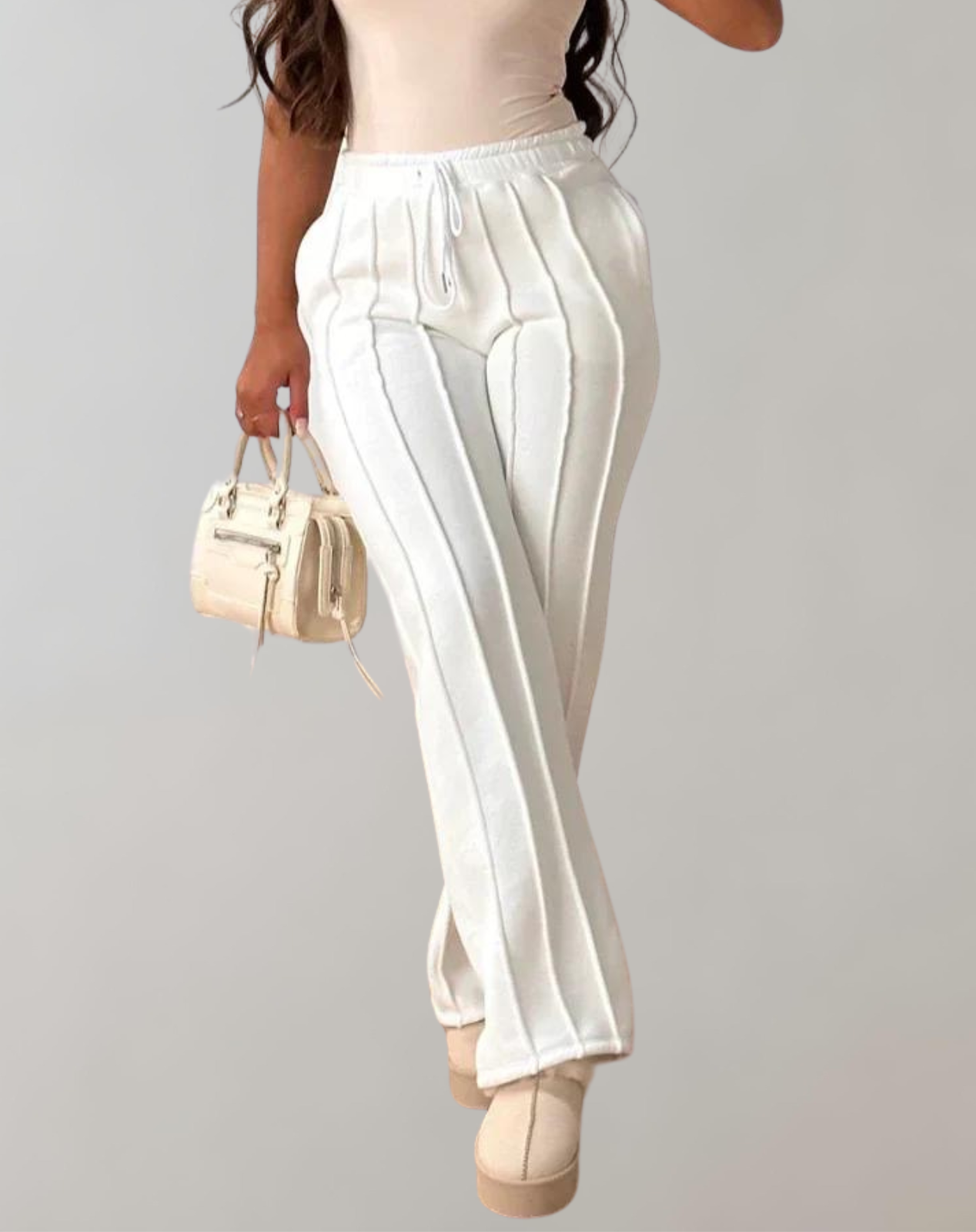 Lulu | Gestreifte, lässige Jogginghose | Sportliche, gestreifte Lounge-Jogginghose