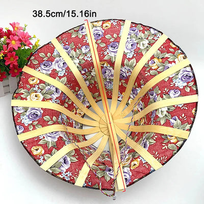 Kreative Faltung Fan Hut Frauen Bambus Seide Mode