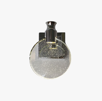 Luxuriöse runde Kristall-Wandleuchte – Celestia