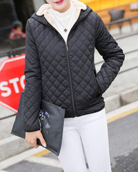 Warme & stylische Jacke für Frauen - Danique in Schwarz