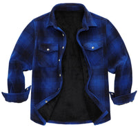 David | Stylische Holzfäller-Jacke Herren robust & warm in Dunkelblau