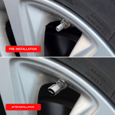 Marke Ventilkappen Set (4 Stück) - WheelTops