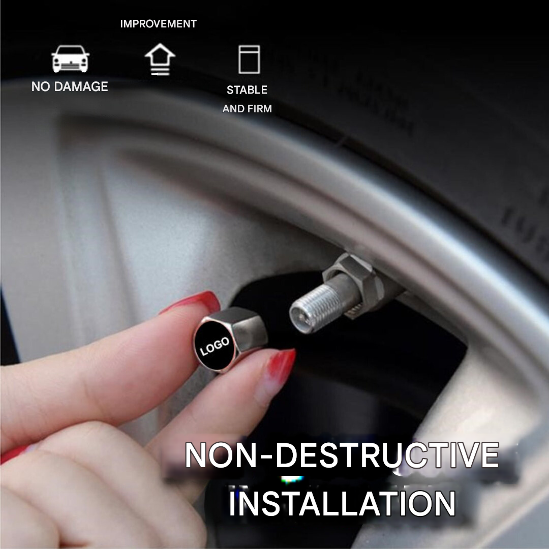 Marke Ventilkappen Set (4 Stück) - WheelTops