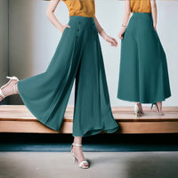 Dahlia – Luftige Weite Damenhose in Grün