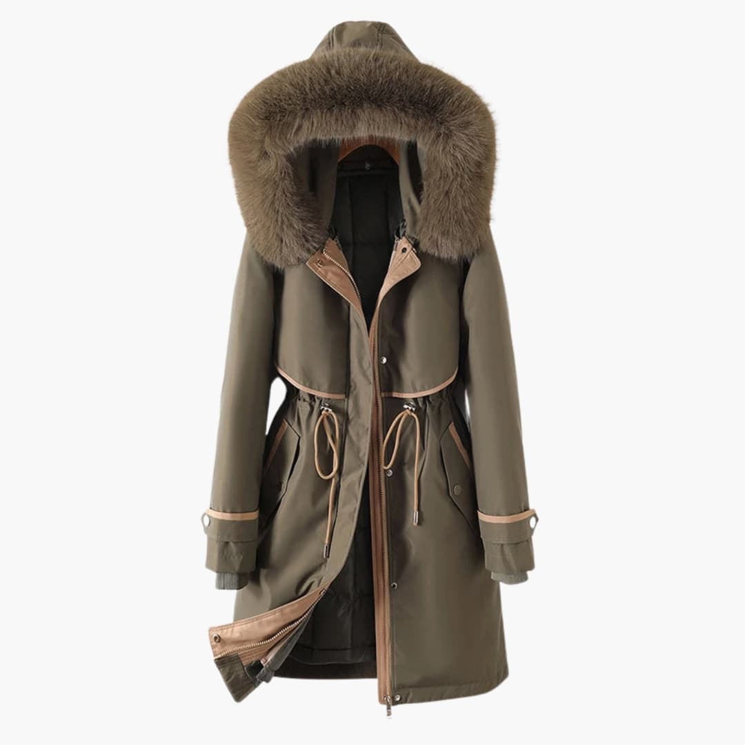 Damen Parka Jacke mit Kapuze