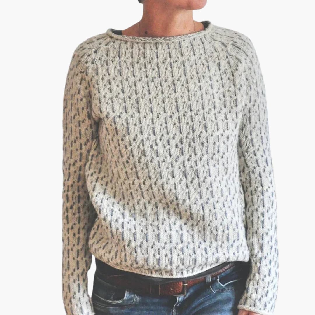Damen Pullover mit Rundhalsausschnitt