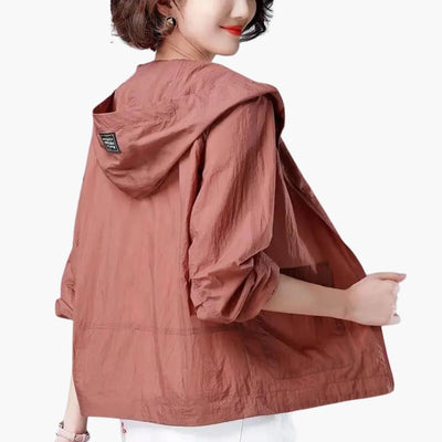 Damen Regenjacke mit Kapuze für Alltag und Freizeit