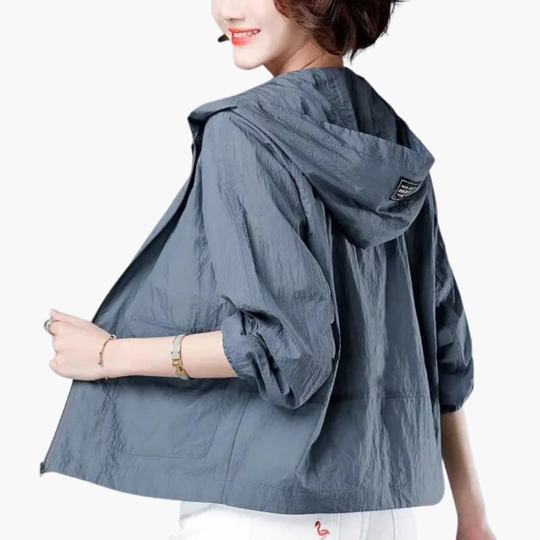 Damen Regenjacke mit Kapuze für Alltag und Freizeit