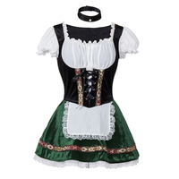 Damen Verspieltes Modernes Dirndlkleid | Mini in Grün