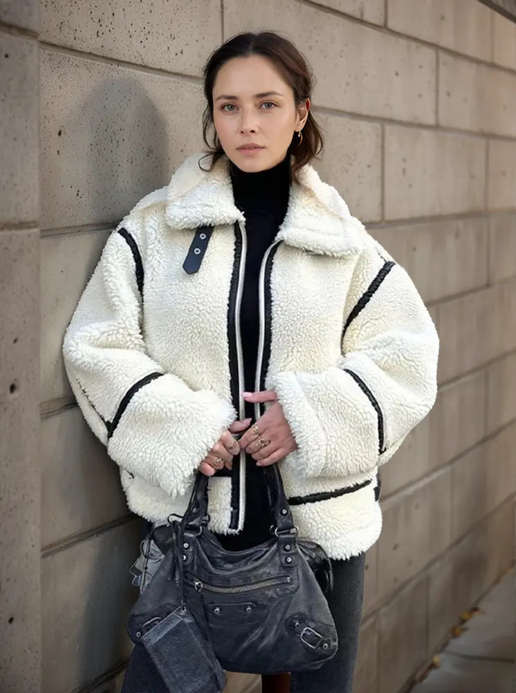 Damen Jacke Wolle Lässig