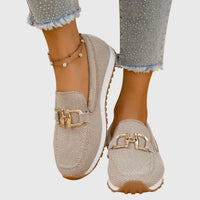 Damen Orthopädische Loafer mit Arch Support Lässig und Komfortabel in Beige