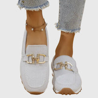 Damen Orthopädische Loafer mit Arch Support Lässig und Komfortabel in Weiß