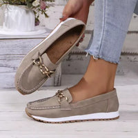 Damen Orthopädische Slipper mit Arch Support und Rutschfester Sohle Golddetail in Grau
