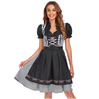 Damen Traditionelles Elegantes Dirndlkleid | Festlich in Schwarz