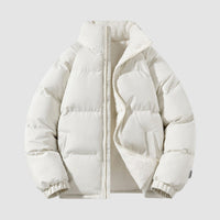 Damenjacke Winterjacke Kapuzen-Pufferjacke Tailliert Warm für Kaltes Wetter in Beige