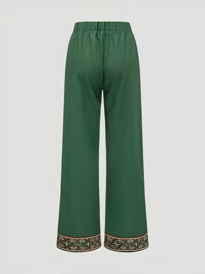 Damen stylisches ärmelloses langes Oberteil- und Hosen-Set | Moderne