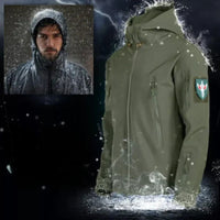 Modische winddichte Herrenjacke - Daniel in Grün