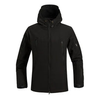 Modische winddichte Herrenjacke - Daniel in Schwarz