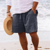 Martin - Bequeme Herren-Shorts mit lockerer Passform in Dunkelgrau