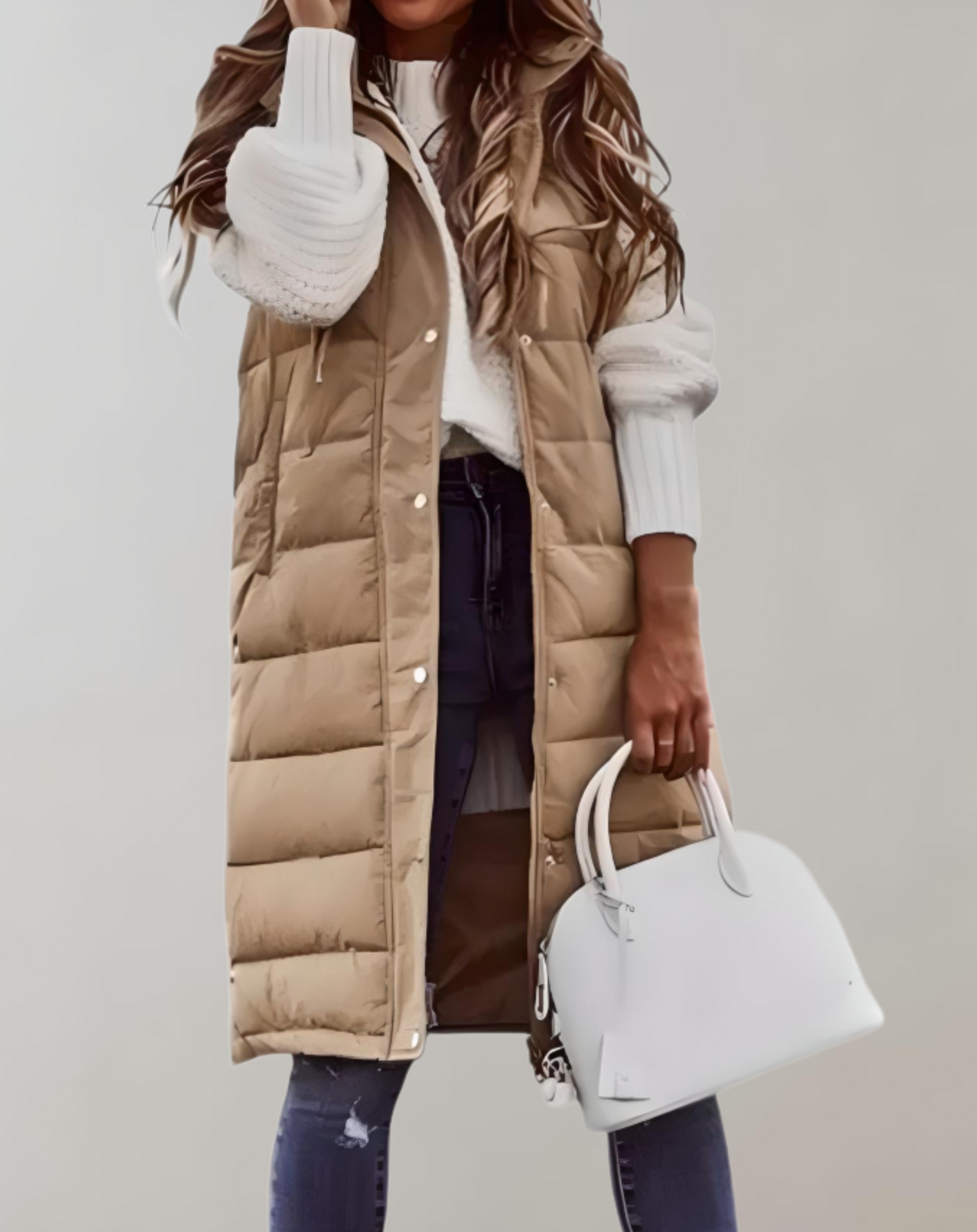 Darlene - Lange und bauschige Jacke mit