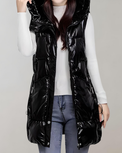 Darlene - Lange und bauschige Jacke mit