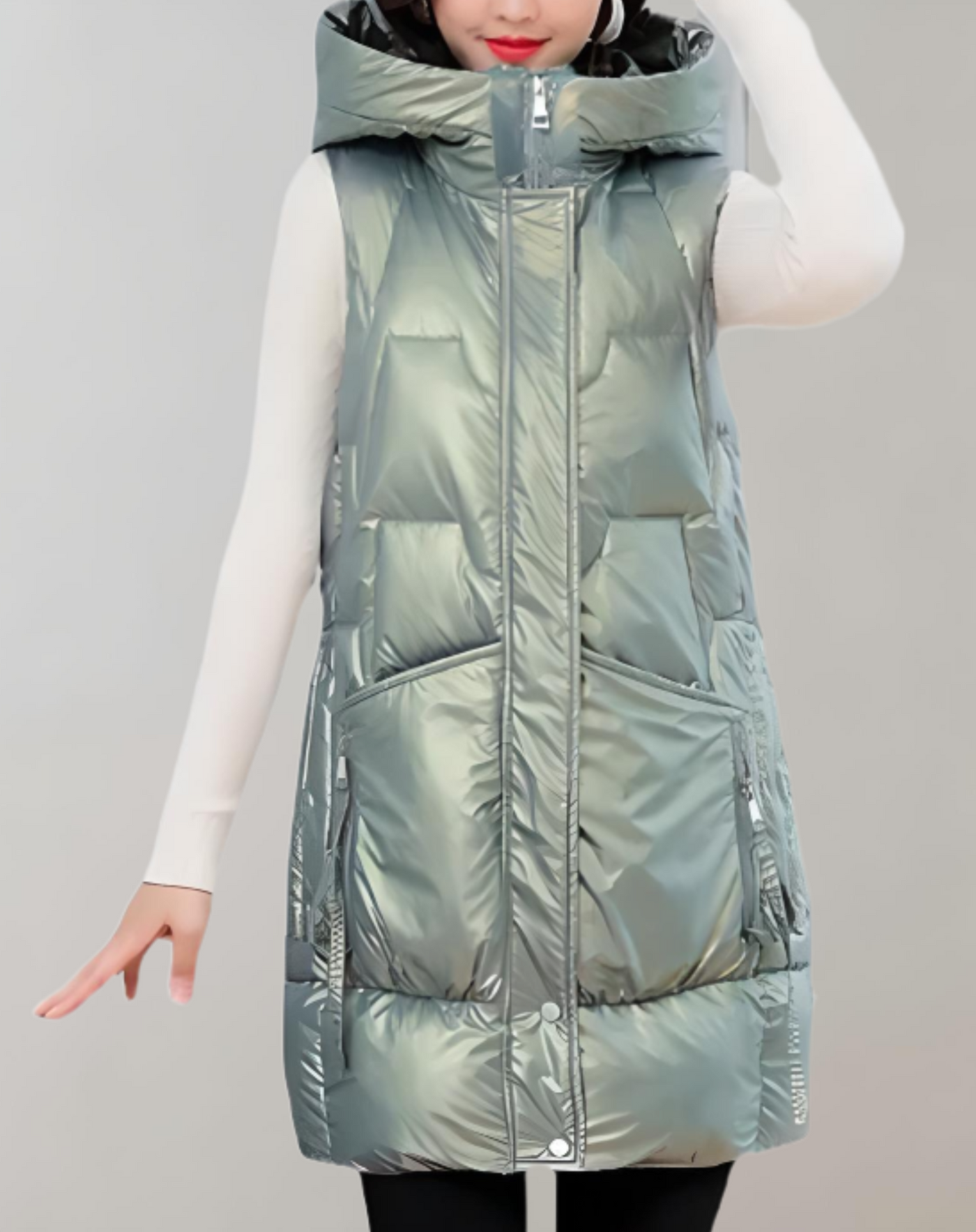 Darlene - Lange und bauschige Jacke mit