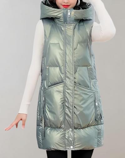 Darlene - Lange und bauschige Jacke mit