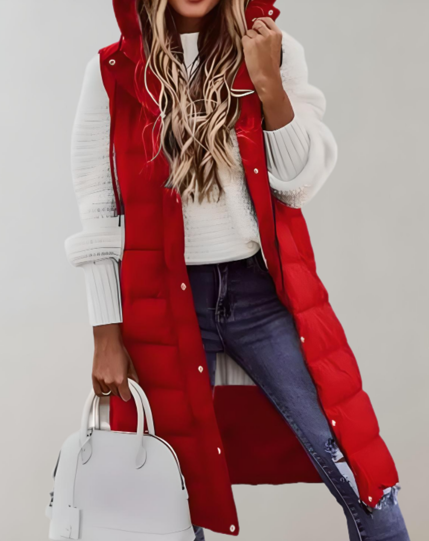 Darlene - Lange und bauschige Jacke mit