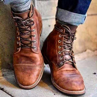 Kasper - Robuste Schnürstiefel für Herren mit Stil und Komfort in Braun