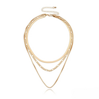 Vintage 3-teilige Schichtkette in Gold