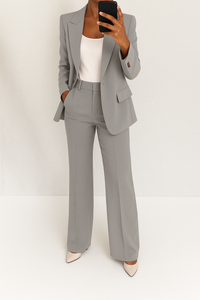 Celina | Stilvolles Sommer-Set in Grau