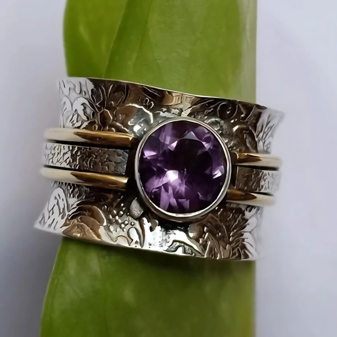 Augusta - Floraler Amethyst-Ring