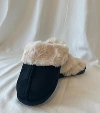 Warme Winter-Teddybär-Schuhe für Frauen - Erna in Schwarz