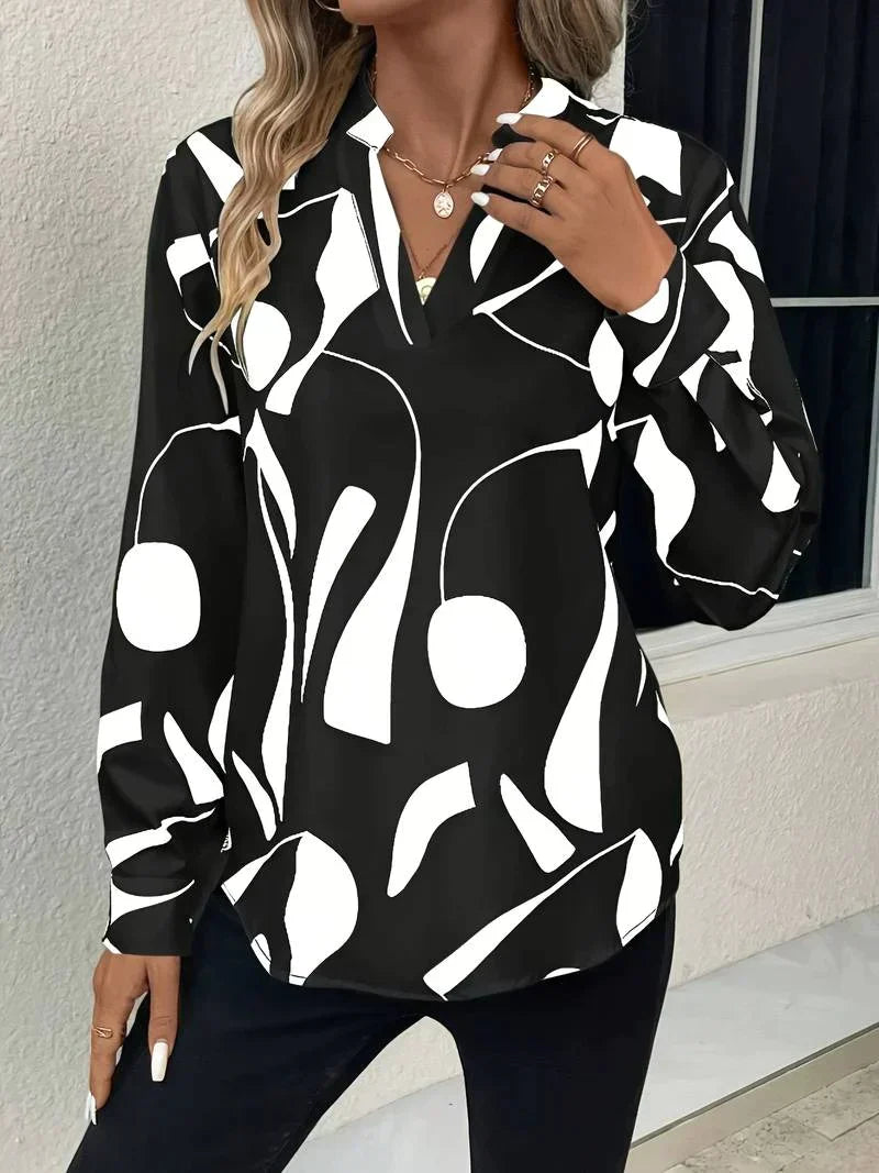 Elegante Bedruckte Bluse - Elara