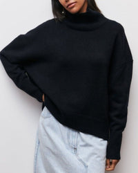 Dorothy | Rollkragenpullover in Schwarz