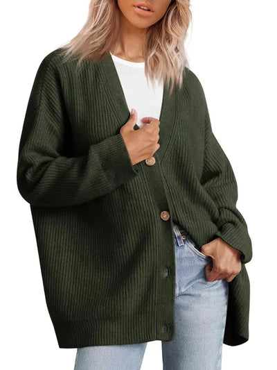 Lulu™ Stilvoller Knopf-Cardigan