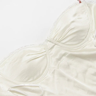 Fiona - Satin Midikleid mit Floralem Bustier