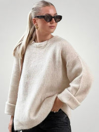 Adela | Eleganter Winterpullover mit Stil und Komfort in Beige