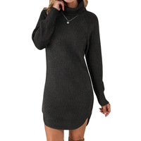 Elegantes Strickkleid Damen Lang – Warm und Vielseitig für Winter und Besondere Anlässe in Schwarz